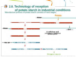 2.8. Technology of reception of potato starch in industrial conditionsManufactur