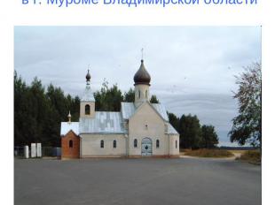 Церковь Ильи Муромца на Вербовском кладбище в г. Муроме Владимирской области Фот