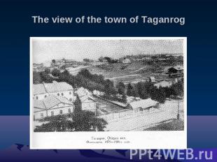 The view of the town of Taganrog