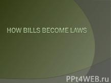 How bills become laws