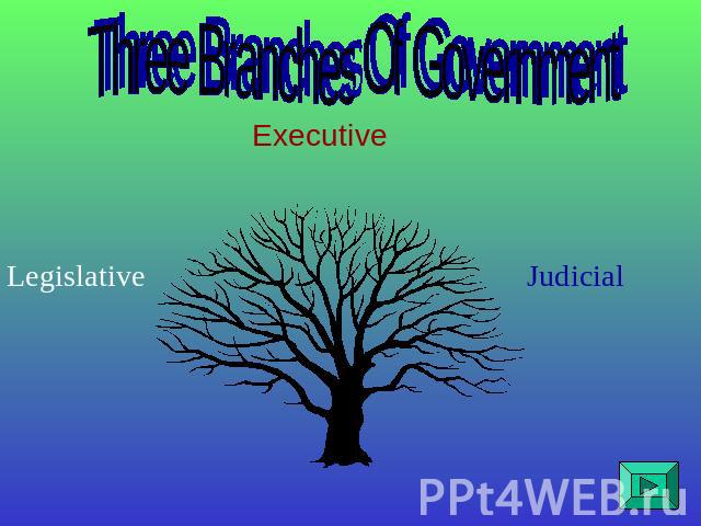 Three Branches Of Government Executive Legislative Judicial