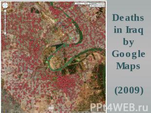 Deaths in Iraqby Google Maps(2009)