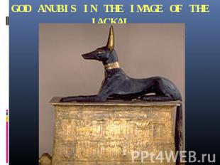 GOD ANUBIS IN THE IMAGE OF THE JACKAL