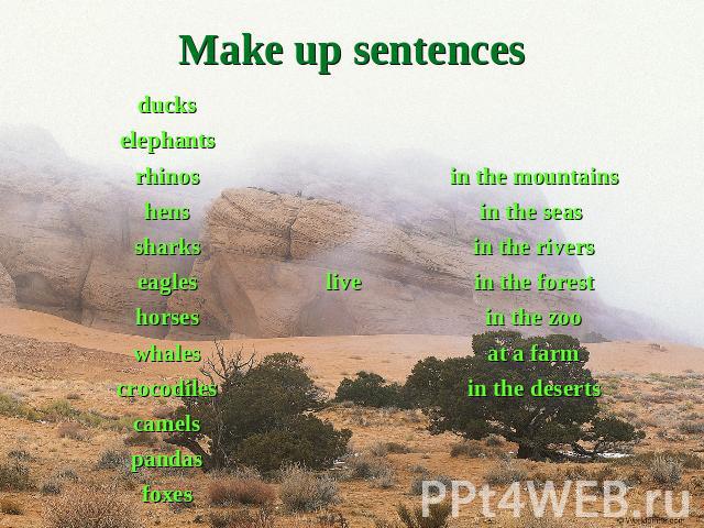 Make up sentences