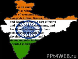 India is an emerging economy which has witnessed unprecedented levels of economi