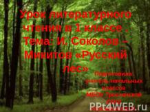 И. Соколов – Микитов «Русский лес»