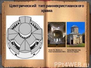Центрический тип раннехристианского храмаХрам Св. Ирины в Константинополе 532 г.