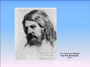 В.М. Васнецов Портрет отца М.В. Васнецова. 1870 г.