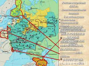 Россия к середине XIX в.- континентальная страна, 6-я часть суши 18 млн.кв.км. Р