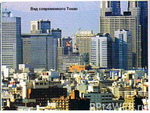 Вид современного Токио