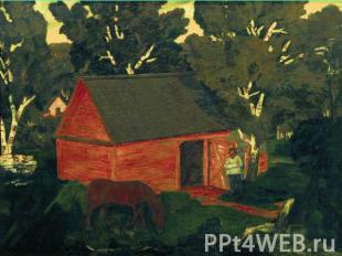 1909 Совет Третьяковской галереи приобретает картину «Желтый сарай».