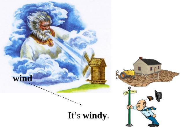 windIt’s windy.