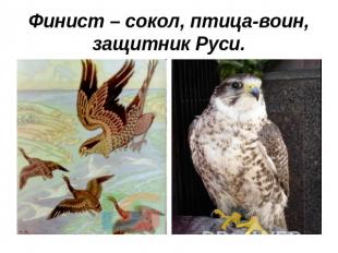 Финист – сокол, птица-воин, защитник Руси.