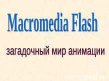 Macromedia Flash - загадочный мир анимации