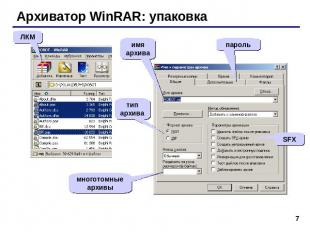 Архиватор WinRAR: упаковка