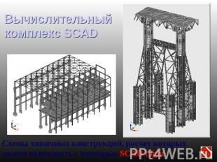 Вычислительный комплекс SCAD Схемы типичных конструкций, расчет которых можно вы