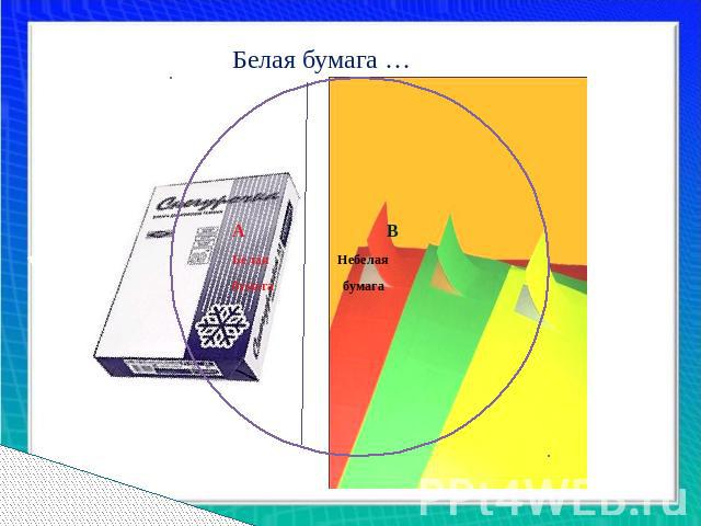 Белая бумага …