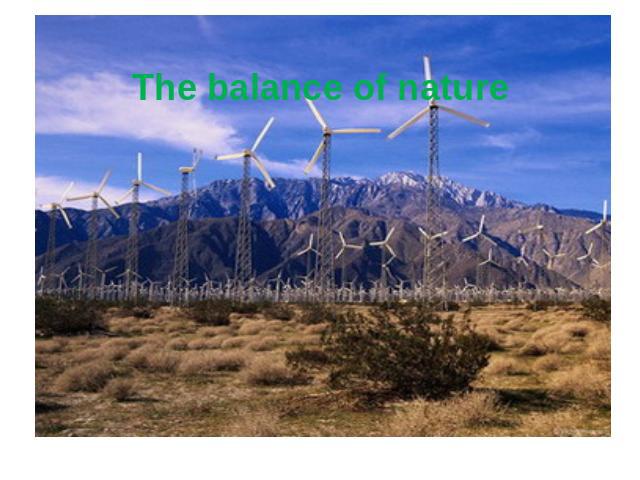 The balance of nature