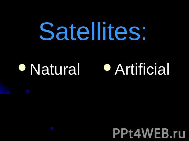Satellites:Natural