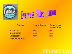 Evervess Bitter Lemon