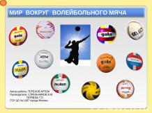 Мир вокруг волейбольного мяча