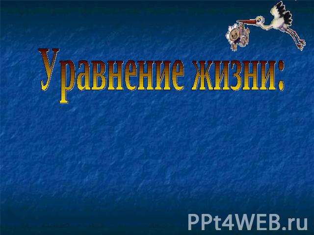 Уравнение жизни: сперматозоид + яйцеклетка = ребенок