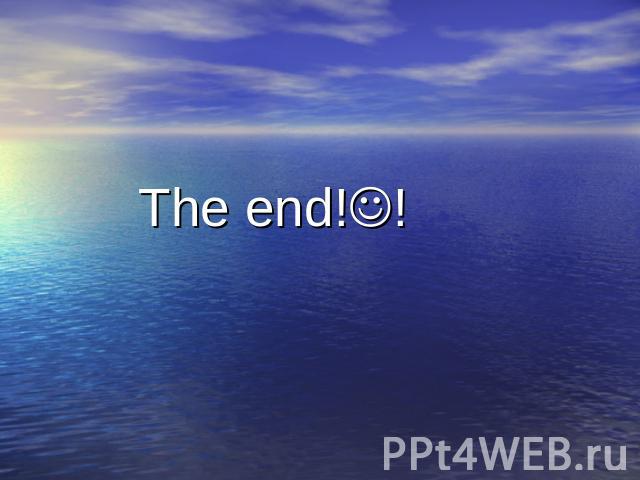 The end!!
