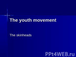 The youth movement. The skinheads