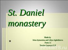 St. Daniel monastery