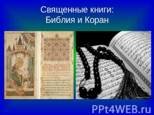 Священные книги:Библия и Коран