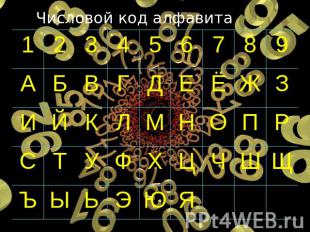 Числовой код алфавита