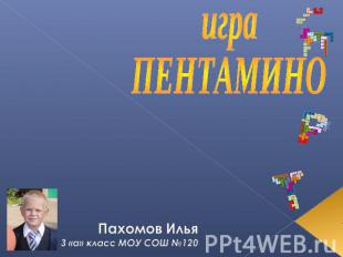 игра Пентамино Пахомов Илья3 «а» класс МОУ СОШ №120