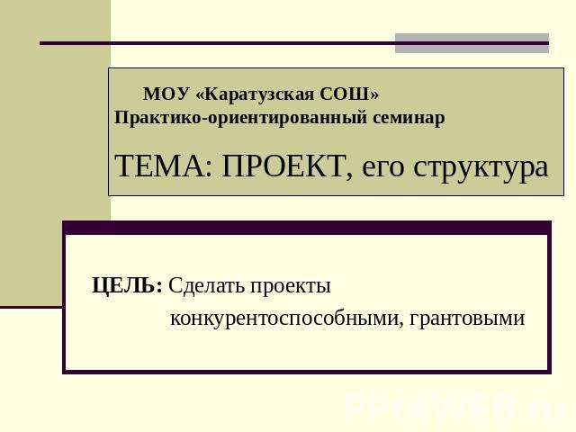 На что направлен практико ориентированный проект