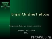 English Christmas Traditions