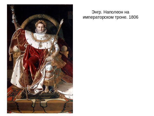 Энгр. Наполеон на императорском троне. 1806