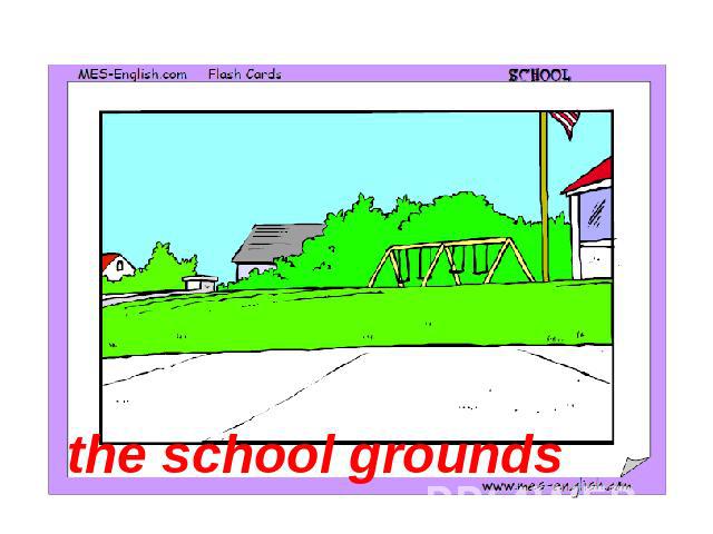 the school grounds