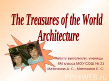 The Treasures of the World Architecture