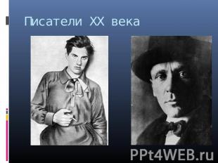 Писатели XX века