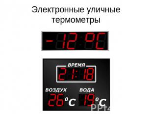 Электронные уличные термометры