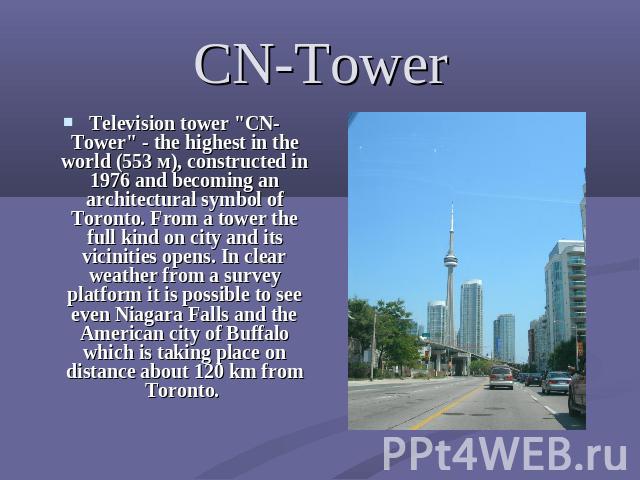 CN-Tower Television tower 