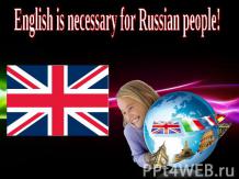English is necessary for Russian people