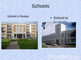 Schools School in Russia School in Australia