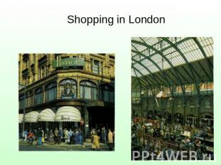 Shopping in London