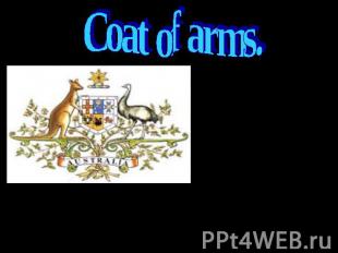 Сoat of arms. Australia coat of arms – the official emblem of the Australia Gove