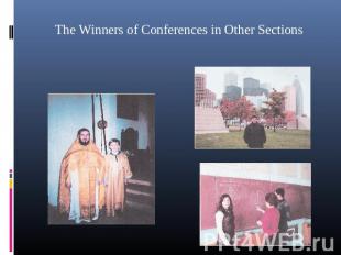 The Winners of Conferences in Other Sections