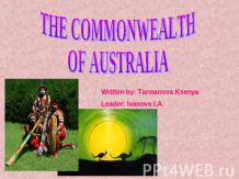 The commonwealth of the Australia