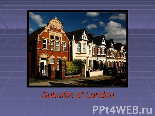 Suburbs of London