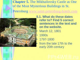 Chapter 5. The Mikhailovsky Castle as One of the Most Mysterious Buildings in St