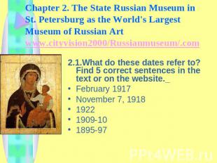 Chapter 2. The State Russian Museum in St. Petersburg as the World's Largest Mus