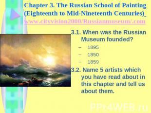 Chapter 3. The Russian School of Painting (Eighteenth to Mid-Nineteenth Centurie